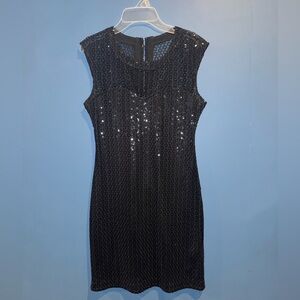 Express Black Sequin Dress - size XS